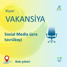 "Sosial Media üzrə təcrübəçi" vakansiyası 