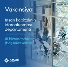 İR biznes tərəfdaş (baş mütəxəssis) vəzifəsi üzrəvakansiya