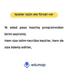 İşsizlər üçün əla fürsət var