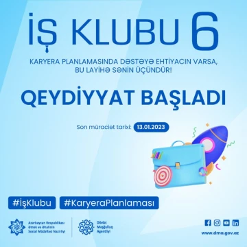 "İş Klubu 6” layihəsinə qeydiyyat başlayıb