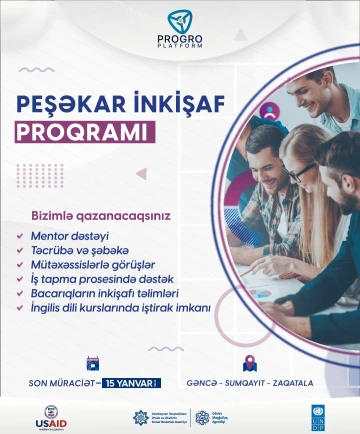 PROGRO komandası sizi “Peşəkar İnkişaf Proqramı”na dəvət edir