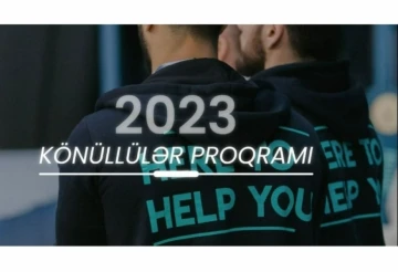 “Könüllülər Proqramı - 2023" çərçivəsində könüllülərin qeydiyyatı davam etdir