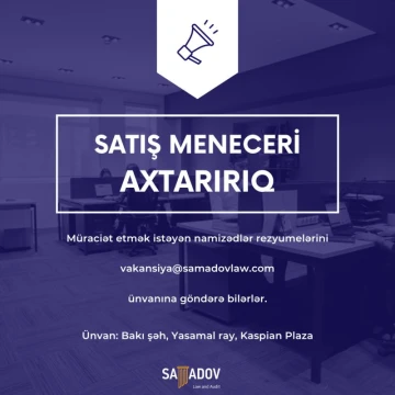 Satış meneceri vakansiyası