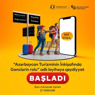 Azərbaycan Turizminin İnkişafında Gənclərin rolu layihəsi