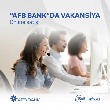 Online satış üzrə mütəxəssis vakansiyası