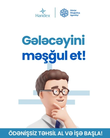 İşsiz şəxslər üçün ÖDƏNİŞSİZ TƏHSİL və İŞ İMKANI