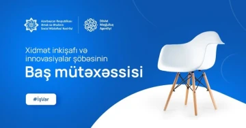 Xidmət inkişafı və innovasiyalar şöbəsinin baş mütəxəssisi vakansiyası