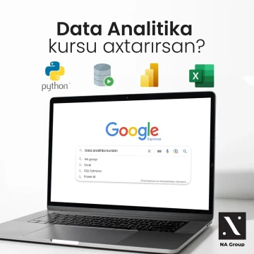 70 saatlıq DATA ANALİTİKA (Excel, Power BI, SQL və Python) təliminə qeydiyyat başladı !