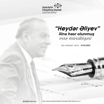 "Ulu Öndər -100" adlı esse müsabiqəsi keçiriləcək