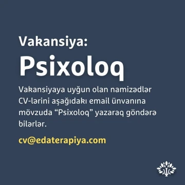 Psixoloq vakansiyası
