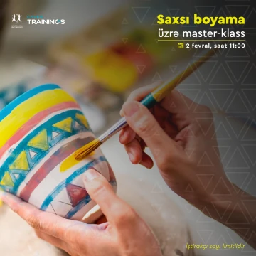 Saxsı boyama üzrə ödənişsiz master-klass