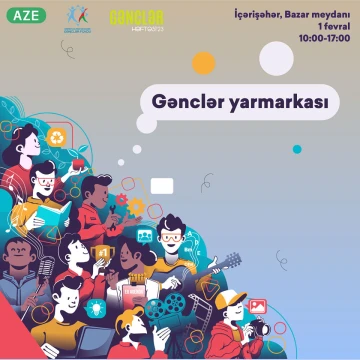 “2 fevral - Azərbaycan Gəncləri günü”nə həsr olunmuş “Gənclər yarmarkası” keçiriləcək