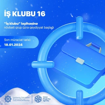 Agentliyin Mərkəzi Karyera filialı tərəfindən keçirilən “İş klubu” layihəsi davam edir