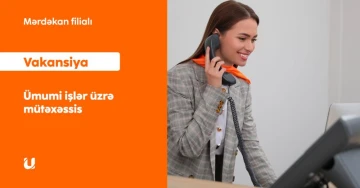 Ümumi işlər üzrə mütəxəssis (Mərdəkan filialı ) vakansiyası