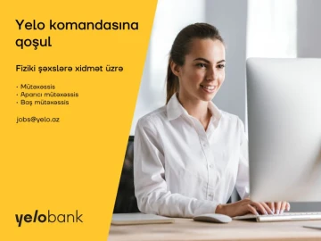 Fiziki şəxslərə xidmət üzrə Mütəxəssis / Aparıcı mütəxəsssis / Baş mütəxəssis vakansiyaları