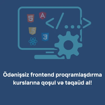 Frontend proqramlaşdırma sahəsində müəyyən təcrübəyə maliksinizsə və bu sahəni dərindən öyrənmək istəyirsiniz?