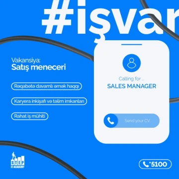 Satış Meneceri vakansiyası