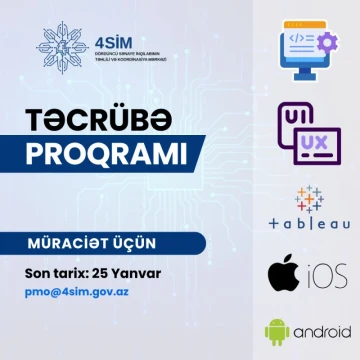 4SİM hazırda icra etdiyi layihələrə cəlb olunmaq üçün 3 aylıq Təcrübə Proqramı elan edir.