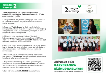 ÖDƏNİŞSİZ “Təlimdən Karyeraya - 2” adlı proqrama start verilir