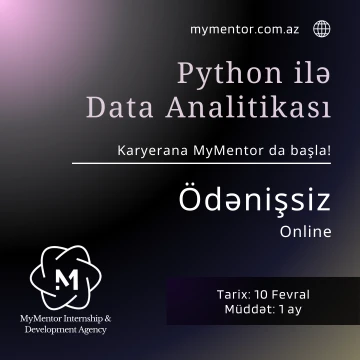 1 Aylıq Ödənişsiz Python ilə Data Analitikası Təlimi!