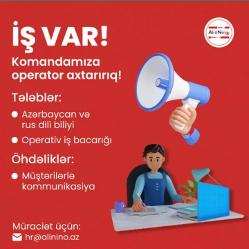 Operator vakansiyası