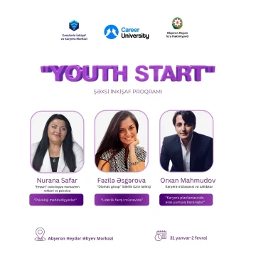 Ödənişsiz və sertifikatlı “Youth Start” şəxsi inkişaf proqramı