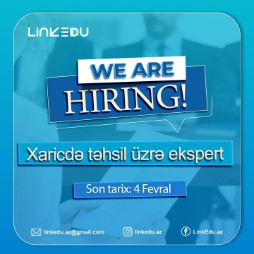 Xaricdə təhsil üzrə ekspert vakansiyası