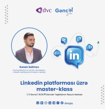 “Linkedin” platforması üzrə master-klass keçiriləcək