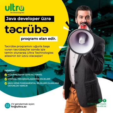Java Developer üzrə təcrübə proqramı