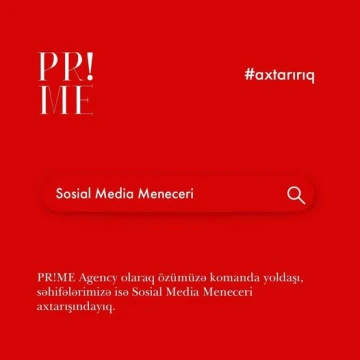 Sosial Media Meneceri vakansiyası