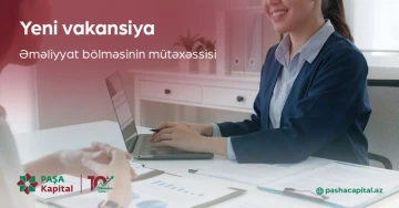 Əməliyyat bölməsinin Mütəxəssisi vəzifəsi üzrə vakansiyası