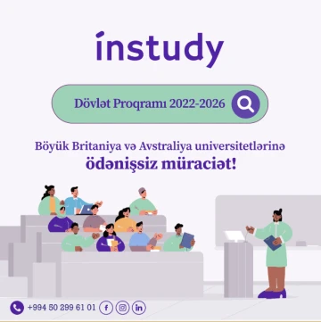 Dövlət proqramı ilə tam təqaüdlə xaricdə təhsil almaq istəyənlərin nəzərinə!