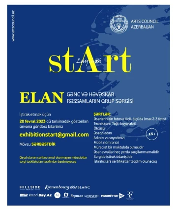 START” layihəsi çərçivəsində gənc və həvəskar rəssamların inkişafı üçün sərgi təşkil ediləcək
