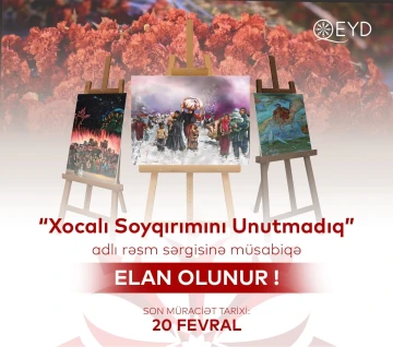 "Xocalı Soyqırımını Unutmadıq" adlı rəsm müsabiqəsi