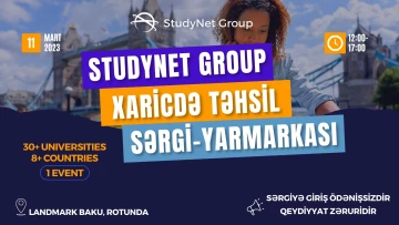2023 Xaricdə Təhsil sərgi-yarmarkasına qeydiyyat açıqdır!