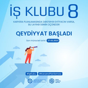 “İş Klubu 8” layihəsinə qeydiyyat başlayıb