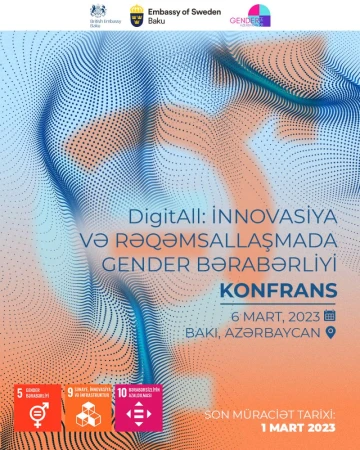 "DigitALL: İnnovasiya və rəqəmsallaşmada gender bərabərliyi" konfransına qeydiyyat başladı