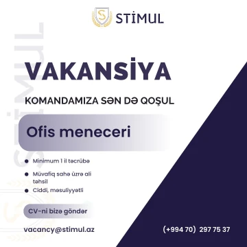 Ofis Meneceri vakansiyası