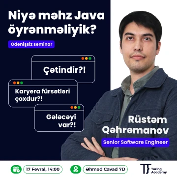 “Niyə məhz Java öyrənməliyik?” adlı ödənişsiz seminar keçiriləcək