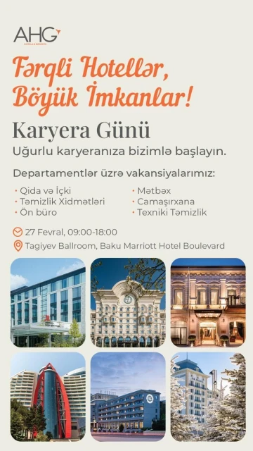 Baku Marriott Hotel Boulevard-da karyera günü keçiriləcək