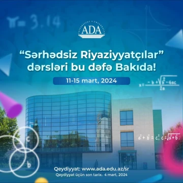 "Sərhədsiz Riyaziyyatçılar" dərsləri bu dəfə Bakıda!