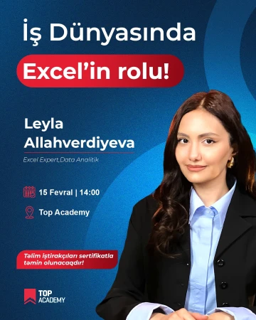 "İş dünyasında Excel’in rolu"  adlı ÖDƏNİŞSİZ seminar keçiriləcək