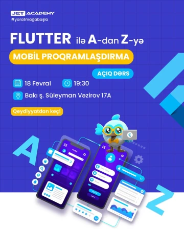 Flutter ilə A-dan Z-yə Mobil Proqramlaşdırma - Açıq Dərsi