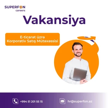 E-ticarət üzrə Korporativ Satış Mütəxəssisi vakansiyası