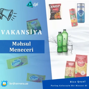 “Məhsul Meneceri” vakansiyası