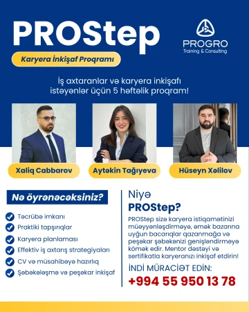 ProStep Karyera İnkişaf Proqramına qeydiyyat başladı