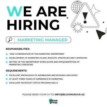 Marketinq Menecer vakansiyası