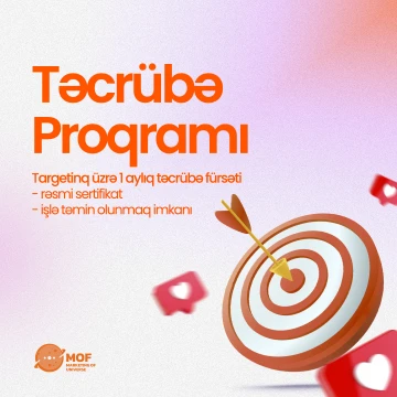 Targetinq üzrə təcrübə proqramı vakansiyası