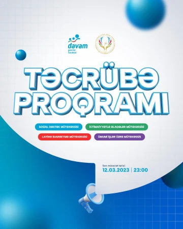 “Davam” Gənclər Hərəkatı və Azərbaycan Uşaq Fondu təcrübə proqramına start verir!