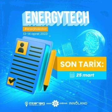 "EnergyTech hakaton"una qeydiyyat başladı!